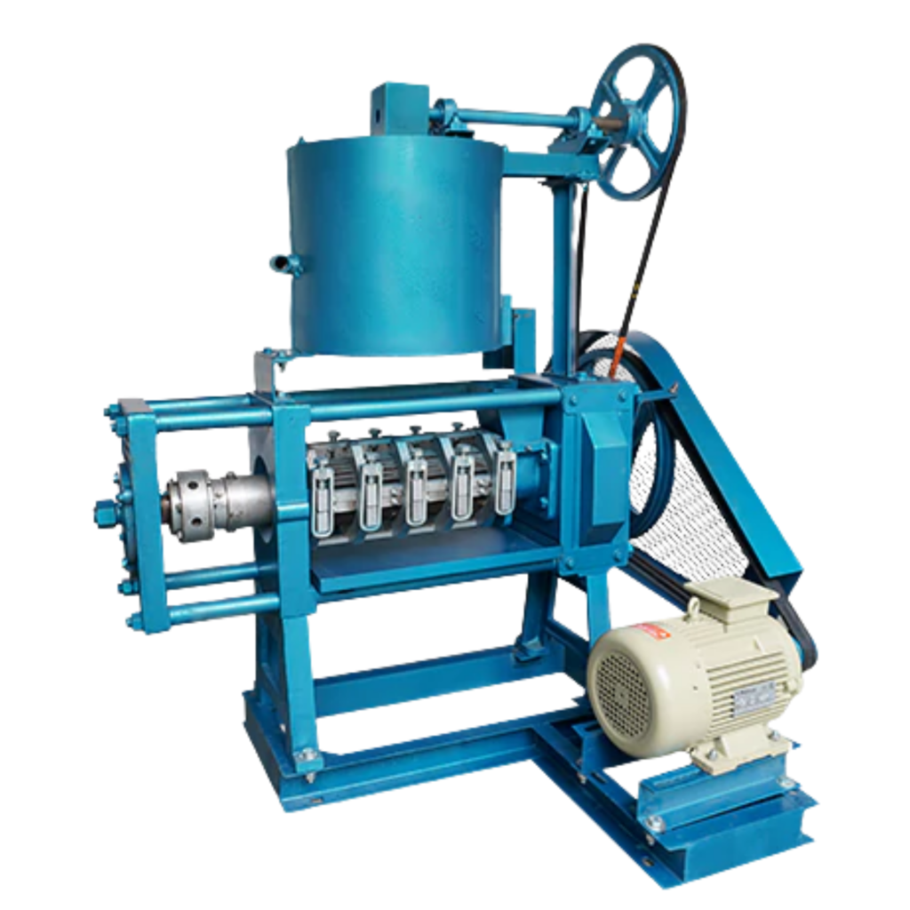 6-bolt oil expeller machine with separate steamer and inbuilt filter pump, Devi Industries