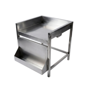 Stainless steel drum stand for oil drums in storage and dispensing areas, Devi Industries