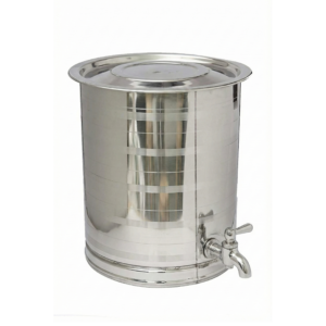 50 litre stainless steel oil storage vessel with tap for edible oil, Devi Industries