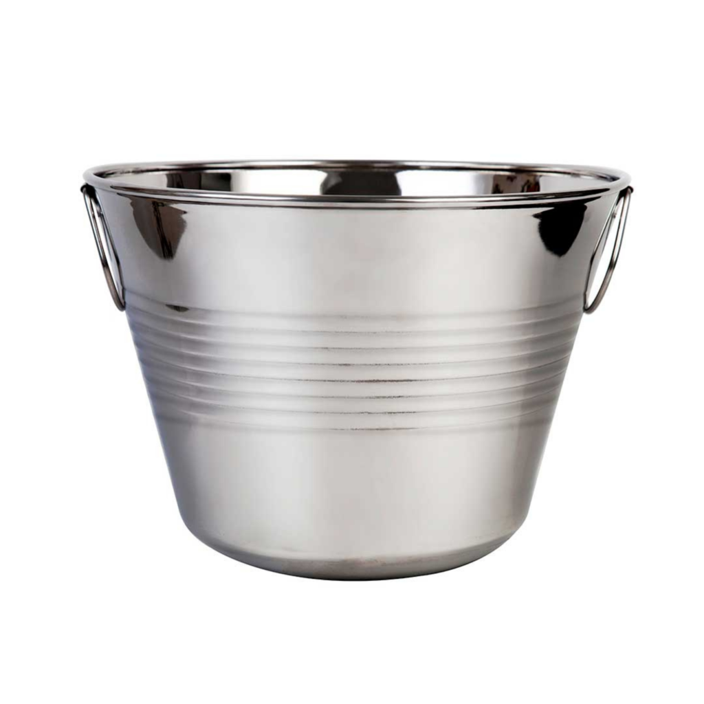 10 litre stainless steel oil collection bowl for cold press oil units, Devi Industries